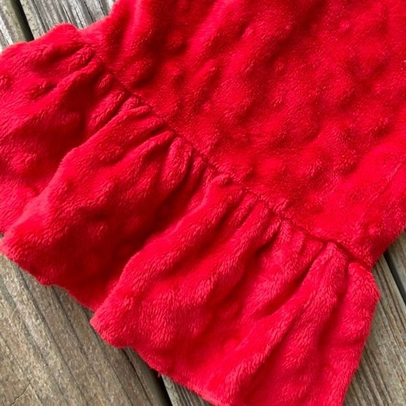 Lolly Wolly Doodle Red Smock A Dot Minky Ruffle Pants Girls Size 7 - Picture 5 of 8